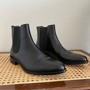 Aquatalia Yulia Chelsea Leather Boot Black Size 8.5